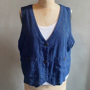 J Crew Lightweight Cotton Vest NWT Size 16